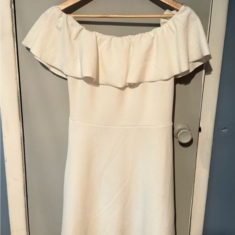 Elegant Off-Shoulder White Dress